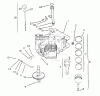 Toro 72084 (266-H) - 266-H Yard Tractor, 1995 (5900001-5999999) Ersatzteile CRANKCASE KOHLER ENGINE CV16S-PS61514