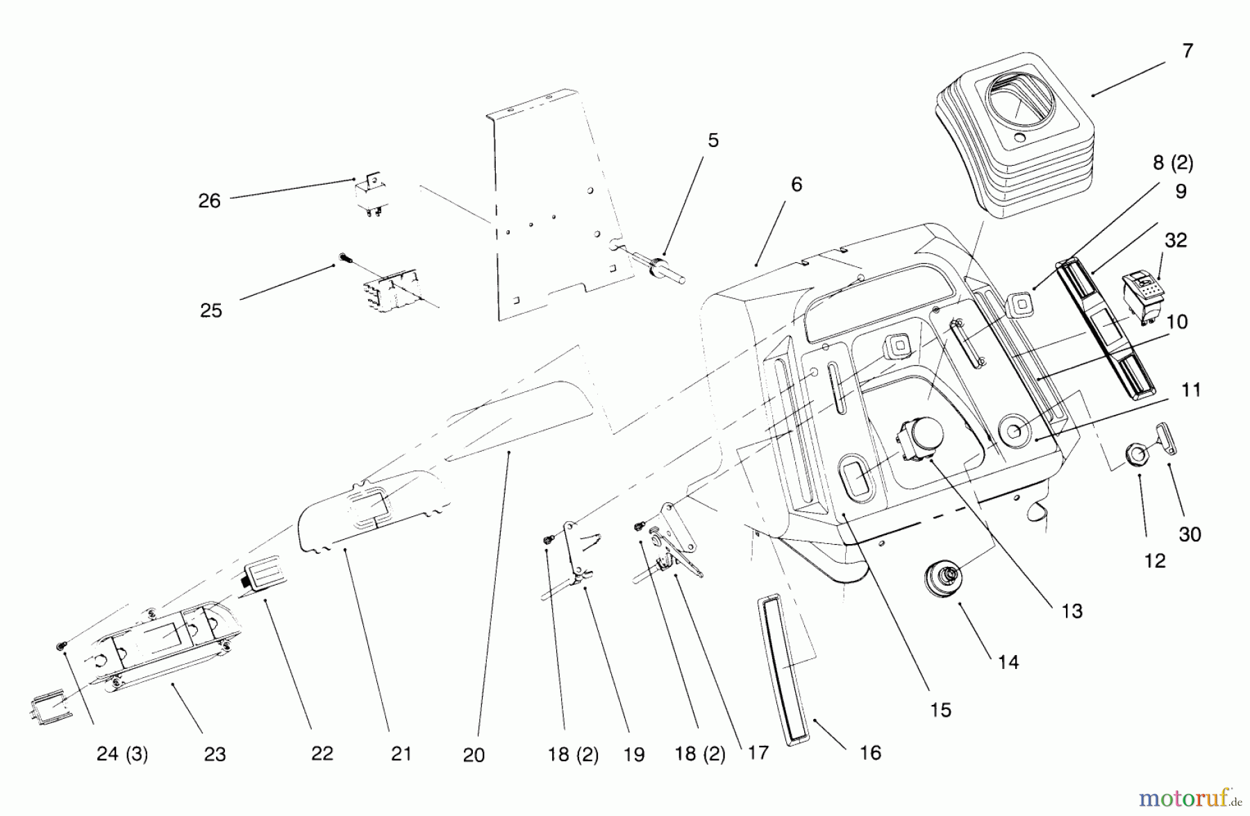 Toro Neu Mowers, Lawn & Garden Tractor Seite 1 72084 (266-H) - Toro 266-H Yard Tractor, 1995 (5900001-5999999) DASH