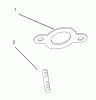 Toro 72084 (266-H) - 266-H Yard Tractor, 1995 (5900001-5999999) Ersatzteile EXHAUST KOHLER ENGINE CV16S-PS61514
