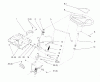Toro 72084 (266-H) - 266-H Yard Tractor, 1995 (5900001-5999999) Ersatzteile STEERING WHEEL AND TILT