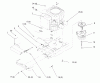 Toro 72084 (266-H) - 266-H Yard Tractor, 1995 (5900001-5999999) Ersatzteile TWIN CYLINDER ENGINE, MUFFLER, AND P.T.O.