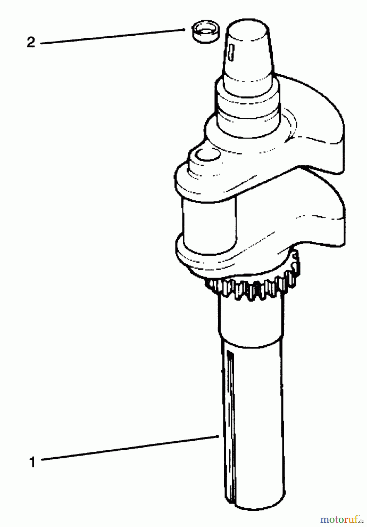 Toro Neu Mowers, Lawn & Garden Tractor Seite 1 72085 (267-H) - Toro 267-H Lawn and Garden Tractor, 1996 (6900001-6999999) CRANKSHAFT