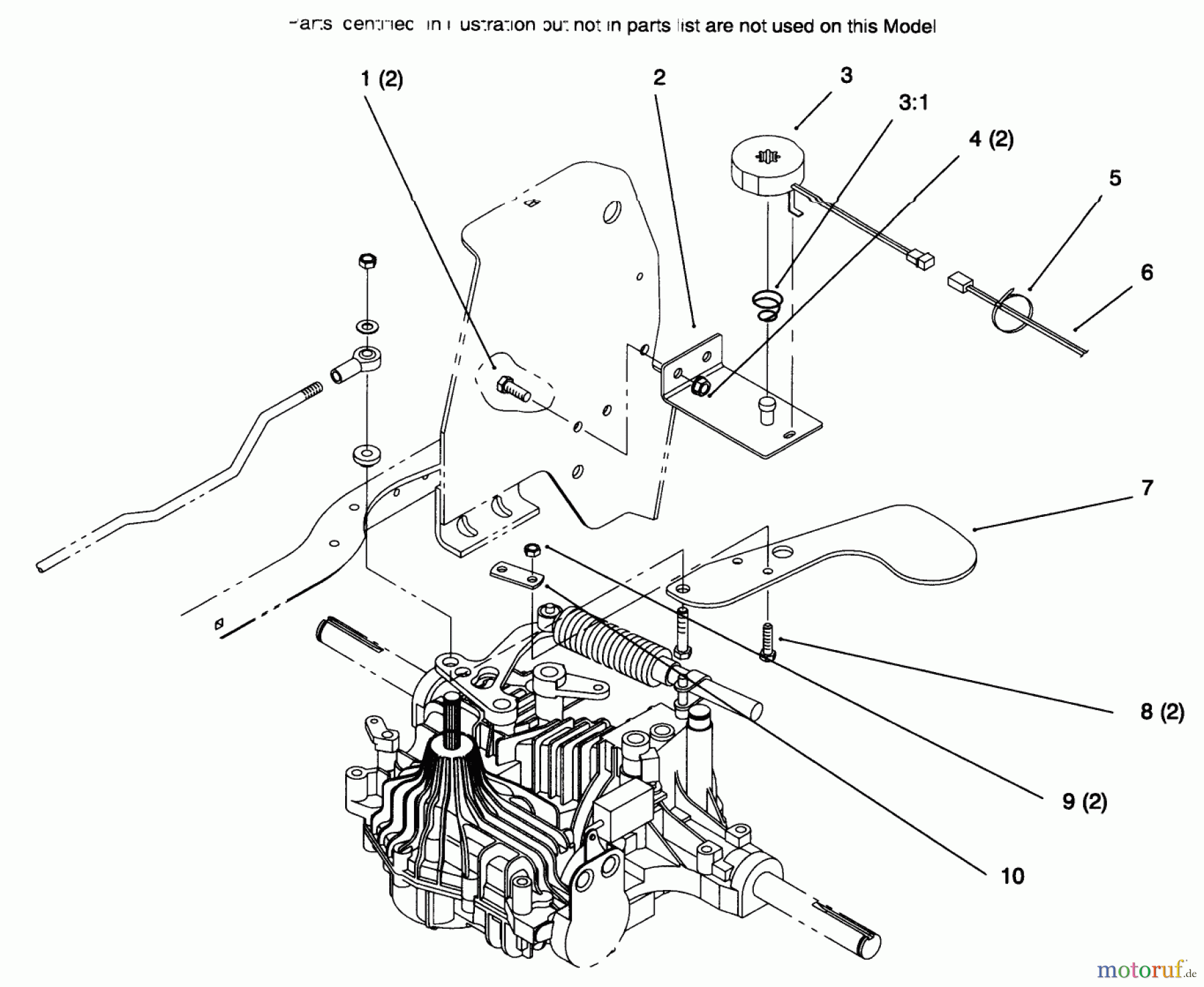 Toro Neu Mowers, Lawn & Garden Tractor Seite 1 72085 (267-H) - Toro 267-H Lawn and Garden Tractor, 1996 (6900001-6999999) CRUISE CONTROL