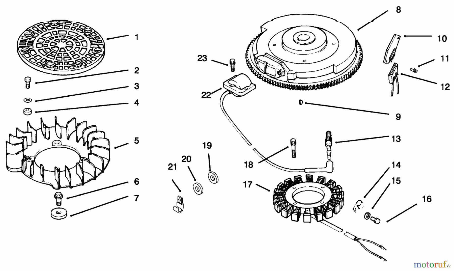 Toro Neu Mowers, Lawn & Garden Tractor Seite 1 72085 (267-H) - Toro 267-H Lawn and Garden Tractor, 1996 (6900001-6999999) IGNITION/ELECTRICAL