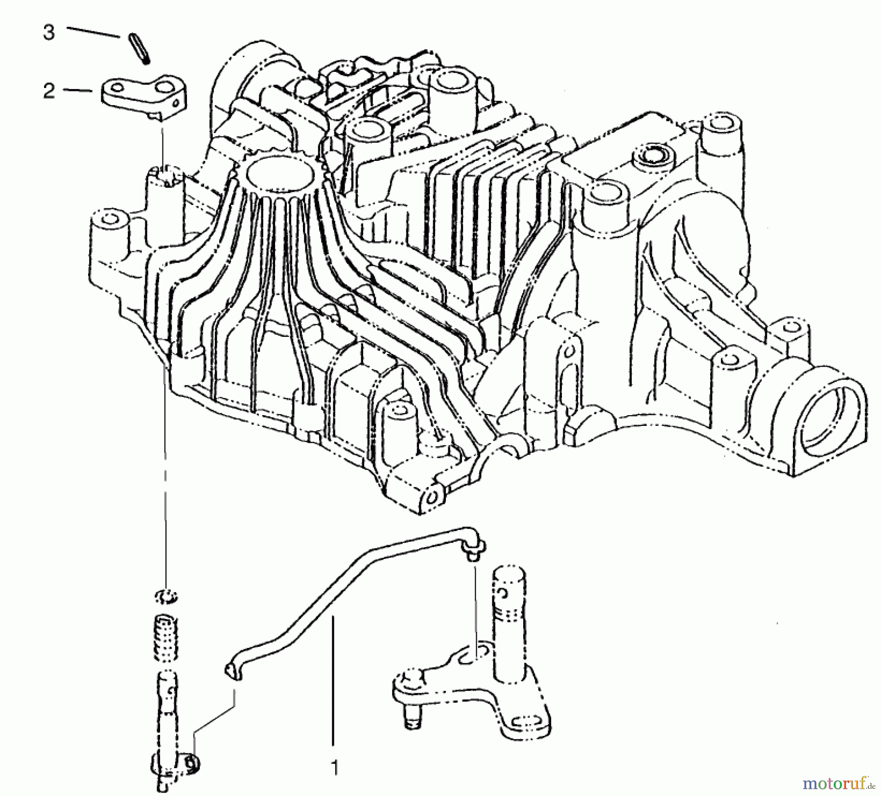 Toro Neu Mowers, Lawn & Garden Tractor Seite 1 72104 (267-H) - Toro 267-H Lawn and Garden Tractor, 1997 (7900001-7999999) BYPASS RETURN