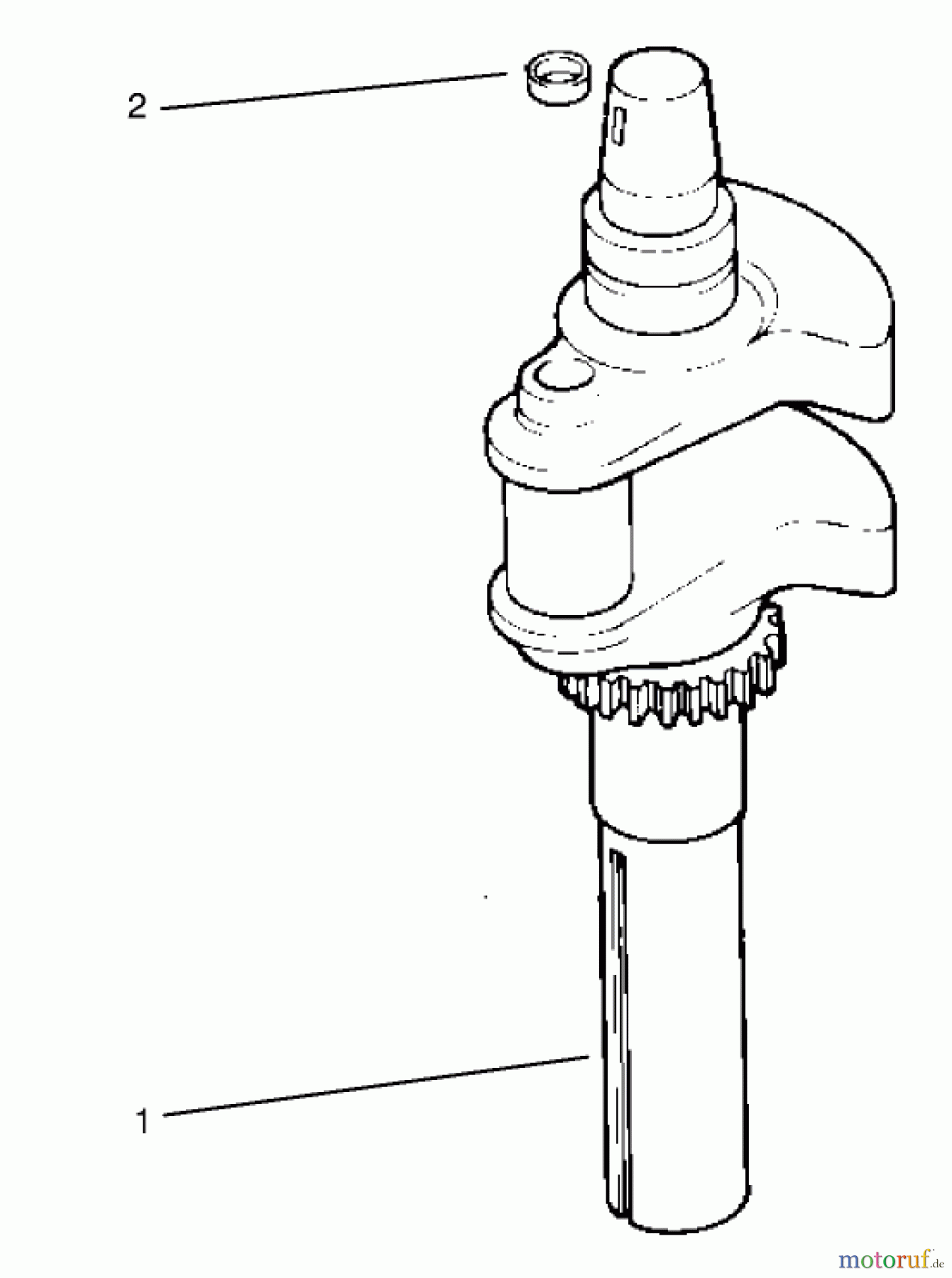 Toro Neu Mowers, Lawn & Garden Tractor Seite 1 72085 (267-H) - Toro 267-H Lawn and Garden Tractor, 1997 (7900001-7999999) CRANKSHAFT