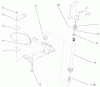 Toro 72104 (267-H) - 267-H Lawn and Garden Tractor, 1997 (7900001-7999999) Ersatzteile LOWER STEERING