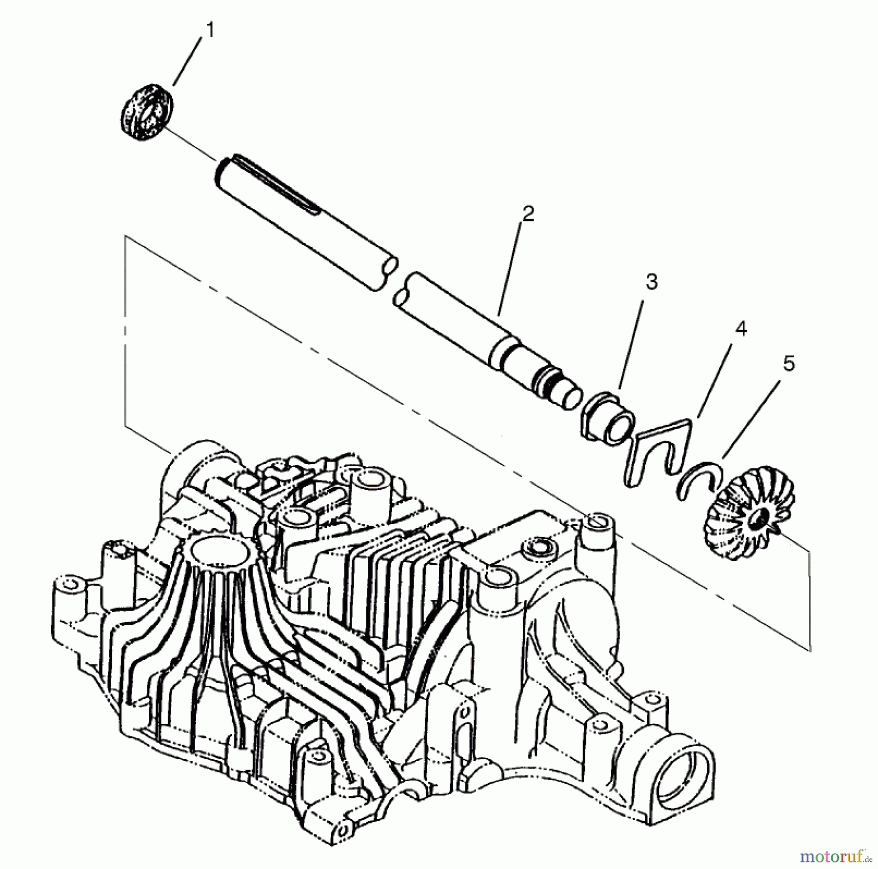 Toro Neu Mowers, Lawn & Garden Tractor Seite 1 72104 (267-H) - Toro 267-H Lawn and Garden Tractor, 1998 (8900600-8999999) AXLE SHAFT
