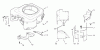 Toro 72085 (267-H) - 267-H Lawn and Garden Tractor, 1998 (8900400-8999999) Ersatzteile BLOWER HOUSING & BAFFLES