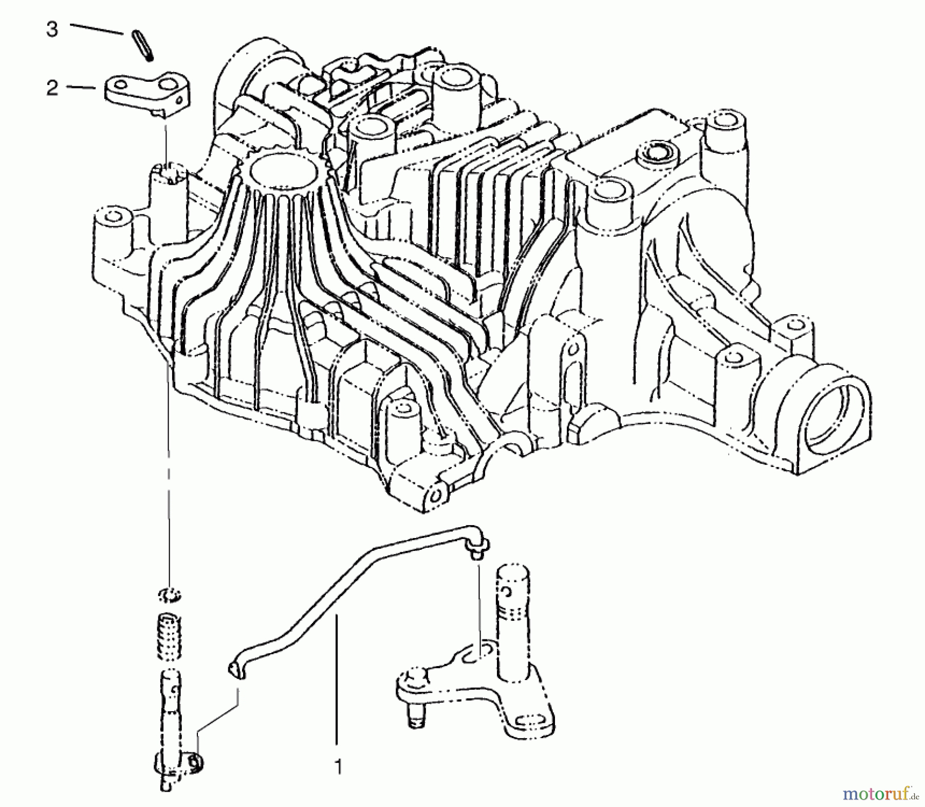 Toro Neu Mowers, Lawn & Garden Tractor Seite 1 72104 (267-H) - Toro 267-H Lawn and Garden Tractor, 1998 (8900600-8999999) BYPASS RETURN