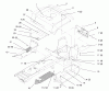 Toro 72085 (267-H) - 267-H Lawn and Garden Tractor, 1998 (8900400-8999999) Ersatzteile FENDER AND FOOTREST