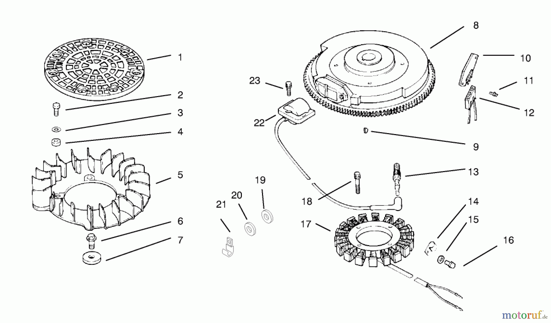  Toro Neu Mowers, Lawn & Garden Tractor Seite 1 72104 (267-H) - Toro 267-H Lawn and Garden Tractor, 1998 (8900600-8999999) IGNITION/ELECTRICAL