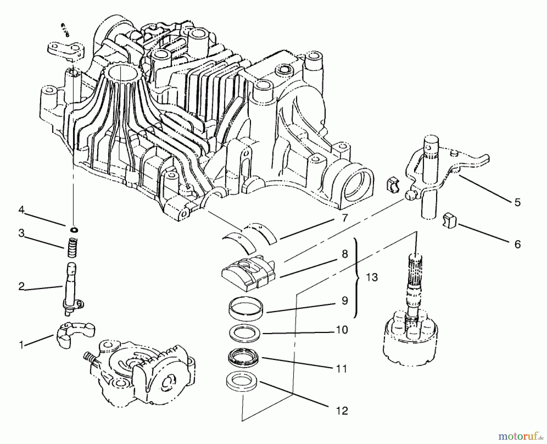 Toro Neu Mowers, Lawn & Garden Tractor Seite 1 72104 (267-H) - Toro 267-H Lawn and Garden Tractor, 1998 (8900001-8900599) RANGE SHIFT