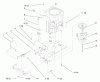 Toro 72085 (267-H) - 267-H Lawn and Garden Tractor, 1998 (8900400-8999999) Ersatzteile TWIN CYLINDER ENGINE, MUFFLER, AND P.T.O.