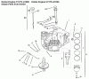 Toro 72105 (268-H) - 268-H Lawn and Garden Tractor, 1999 (9900001-9999999) Ersatzteile CRANKCASE