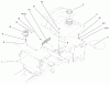 Toro 72105 (268-H) - 268-H Lawn and Garden Tractor, 1999 (9900001-9999999) Ersatzteile FUEL TANK & HYDRO RESERVOIR ASSEMBLY