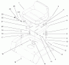 Toro 72105 (268-H) - 268-H Lawn and Garden Tractor, 1999 (9900001-9999999) Ersatzteile SEAT ASSEMBLY