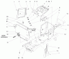 Toro 72107 (268-HE) - 268-HE Lawn and Garden Tractor, 2000 (200000001-200999999) Ersatzteile HOODSTAND & FIREWALL ASSEMBLY