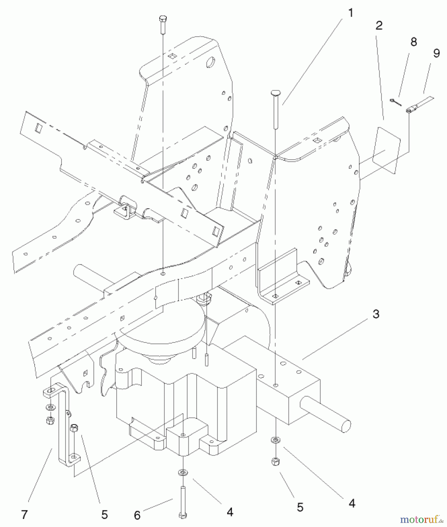 Toro Neu Mowers, Lawn & Garden Tractor Seite 1 72087 (268-H) - Toro 268-H Lawn and Garden Tractor, 2000 (200000001-200999999) HYDRO TRANSAXLE ASSEMBLY