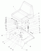 Toro 72107 (268-HE) - 268-HE Lawn and Garden Tractor, 2000 (200000001-200999999) Ersatzteile SEAT ASSEMBLY