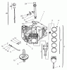 Toro 72107 (268-HE) - 268-HE Lawn and Garden Tractor, 2001 (210000001-210999999) Ersatzteile CRANKCASE ASSEMBLY KOHLER CV18S-PS-61528 AND CV18S-PS-61529