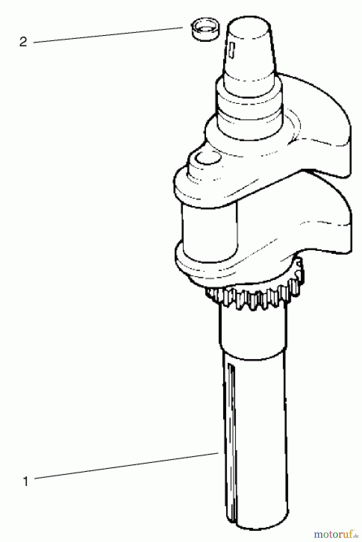 Toro Neu Mowers, Lawn & Garden Tractor Seite 1 72107 (268-HE) - Toro 268-HE Lawn and Garden Tractor, 2001 (210000001-210999999) CRANKSHAFT ASSEMBLY KOHLER CV18S-PS-61528 AND CV18S-PS-61529