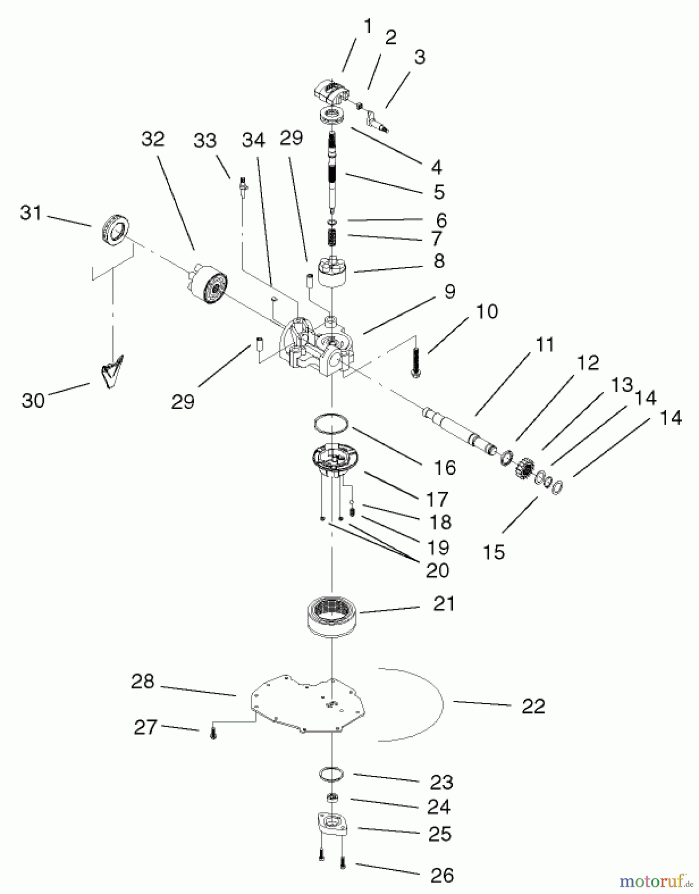  Toro Neu Mowers, Lawn & Garden Tractor Seite 1 72107 (268-HE) - Toro 268-HE Lawn and Garden Tractor, 2001 (210000001-210999999) CYLINDER BLOCK ASSEMBLY
