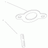 Toro 72107 (268-HE) - 268-HE Lawn and Garden Tractor, 2001 (210000001-210999999) Ersatzteile EXHAUST ASSEMBLY KOHLER CV18S-PS-61528 AND CV18S-PS-61529