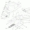 Toro 72107 (268-HE) - 268-HE Lawn and Garden Tractor, 2001 (210000001-210999999) Ersatzteile FENDER AND FOOTREST ASSEMBLY