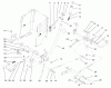 Toro 72107 (268-HE) - 268-HE Lawn and Garden Tractor, 2001 (210000001-210999999) Ersatzteile LIFT LEVER ARM AND HEIGHT-OF-CUT ASSEMBLY
