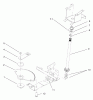 Toro 72107 (268-HE) - 268-HE Lawn and Garden Tractor, 2001 (210000001-210999999) Ersatzteile LOWER STEERING ASSEMBLY