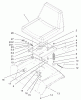 Toro 72107 (268-HE) - 268-HE Lawn and Garden Tractor, 2001 (210000001-210999999) Ersatzteile SEAT ASSEMBLY