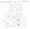 Toro 72107 (268-HE) - 268-HE Lawn and Garden Tractor, 2001 (210000001-210999999) Ersatzteile TWIN CYLINDER ENGINE, MUFFLER AND PTO ASSEMBLY