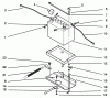 Toro 72101 (246-H) - 246-H Yard Tractor, 1993 (3900001-3999999) Ersatzteile BATTERY MOUNT ASSEMBLY