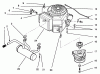 Toro 72101 (246-H) - 246-H Yard Tractor, 1993 (3900001-3999999) Ersatzteile ENGINE AND CLUTCH