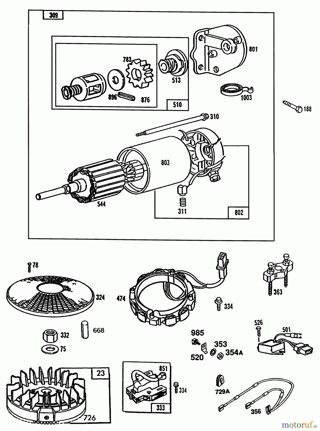 Toro Neu Mowers, Lawn & Garden Tractor Seite 1 72101 (246-H) - Toro 246-H Yard Tractor, 1993 (3900001-3999999) ENGINE TORO POWER PLUS #4