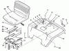 Toro 72101 (246-H) - 246-H Yard Tractor, 1993 (3900001-3999999) Ersatzteile FENDER AND SEAT ASSEMBLY