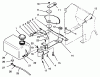 Toro 72101 (246-H) - 246-H Yard Tractor, 1993 (3900001-3999999) Ersatzteile FUEL TANK AND STEERING BRACKET ASSEMBLY