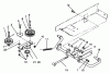 Toro 72101 (246-H) - 246-H Yard Tractor, 1993 (3900001-3999999) Ersatzteile IDLER AND PEDAL SHAFT ASSEMBLY