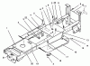 Toro 72101 (246-H) - 246-H Yard Tractor, 1993 (3900001-3999999) Ersatzteile MAIN FRAME ASSEMBLY