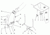 Toro 79202 - 38" Twin Bagger, 260 Series Lawn and Garden Tractors, 1995 (5900001-5999999) Ersatzteile CHUTE, BAG AND FRAME ASSEMBLY