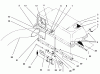 Toro 79202 - 38" Twin Bagger, 260 Series Lawn and Garden Tractors, 1995 (5900001-5999999) Ersatzteile COVER AND CHUTE ASSEMBLY