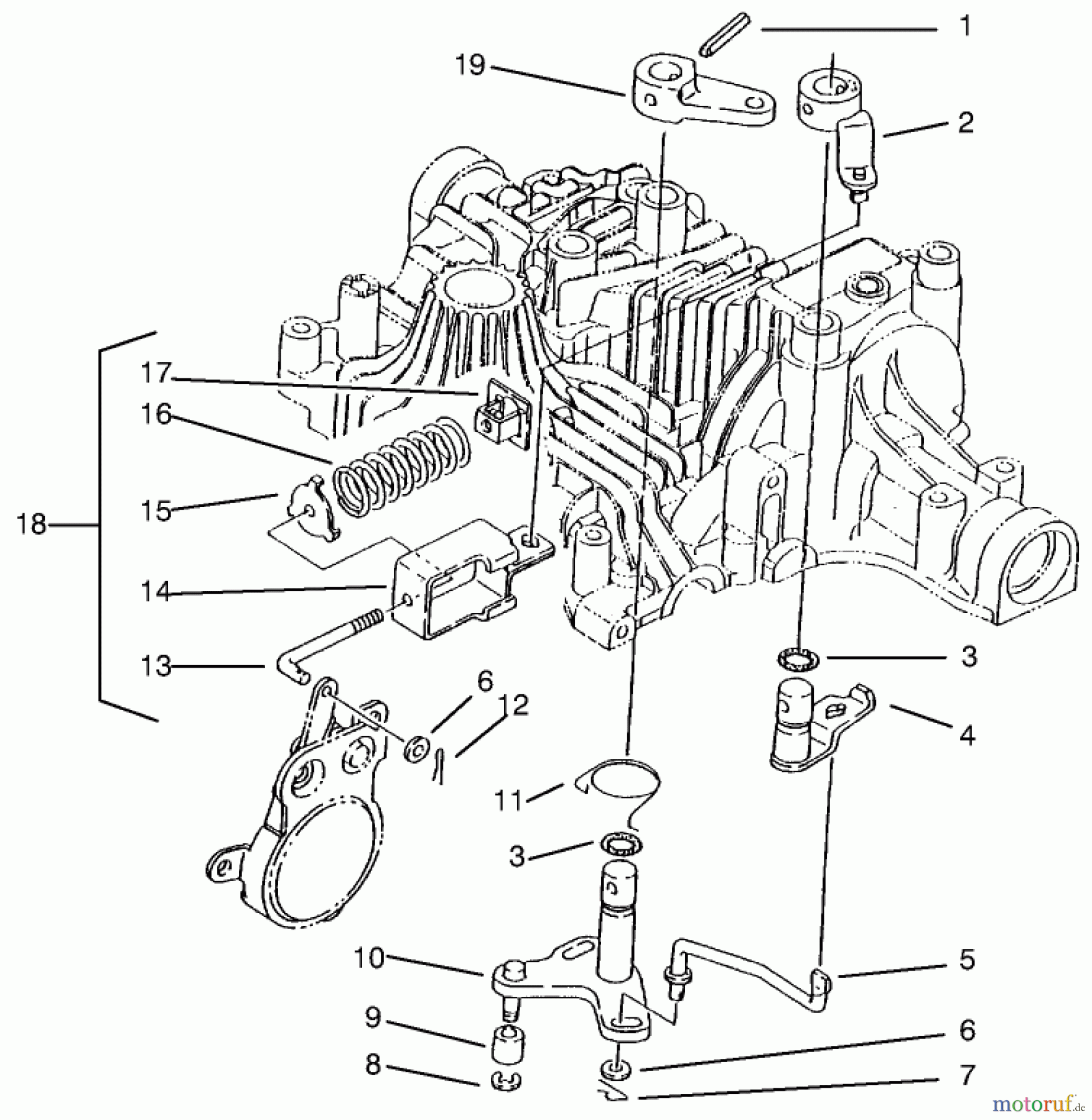 Toro Neu Mowers, Lawn & Garden Tractor Seite 1 72102 (269-H) - Toro 269-H Lawn and Garden Tractor, 1997 (7900001-7999999) BRAKE INTERLOCK
