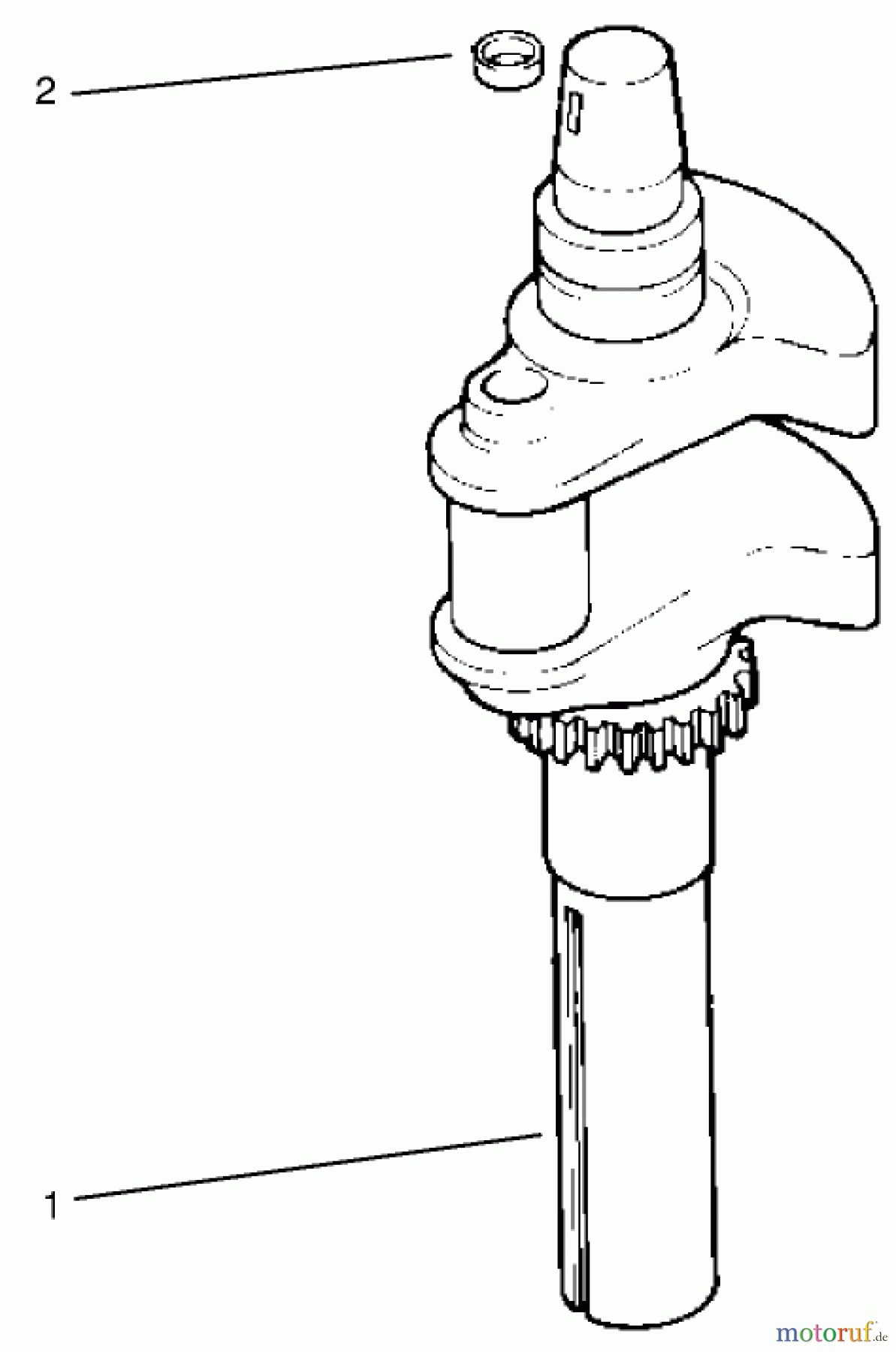 Toro Neu Mowers, Lawn & Garden Tractor Seite 1 72102 (269-H) - Toro 269-H Lawn and Garden Tractor, 1997 (7900001-7999999) CRANKSHAFT