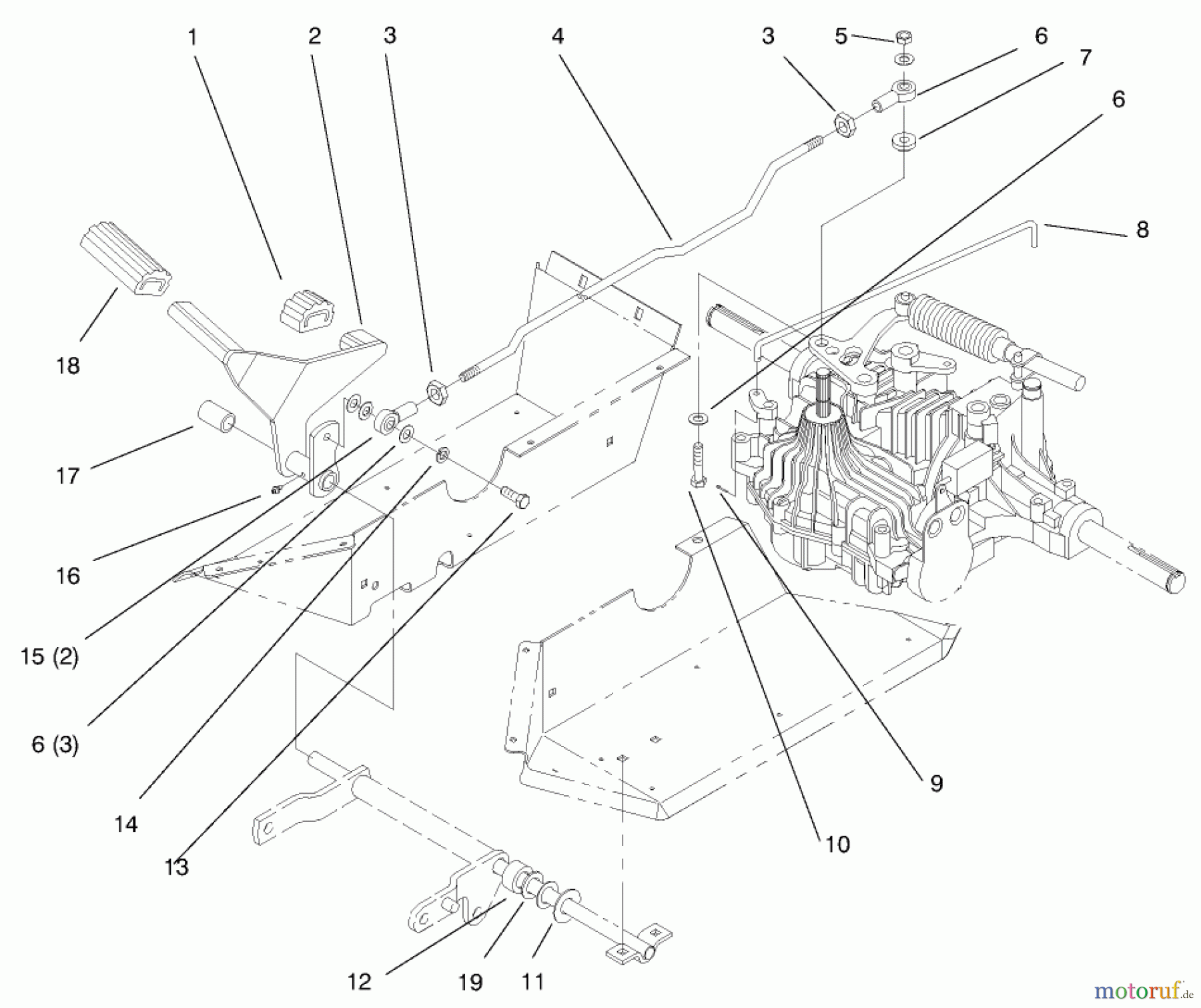 Toro Neu Mowers, Lawn & Garden Tractor Seite 1 72102 (269-H) - Toro 269-H Lawn and Garden Tractor, 1997 (7900001-7999999) HYDRO CONTROL