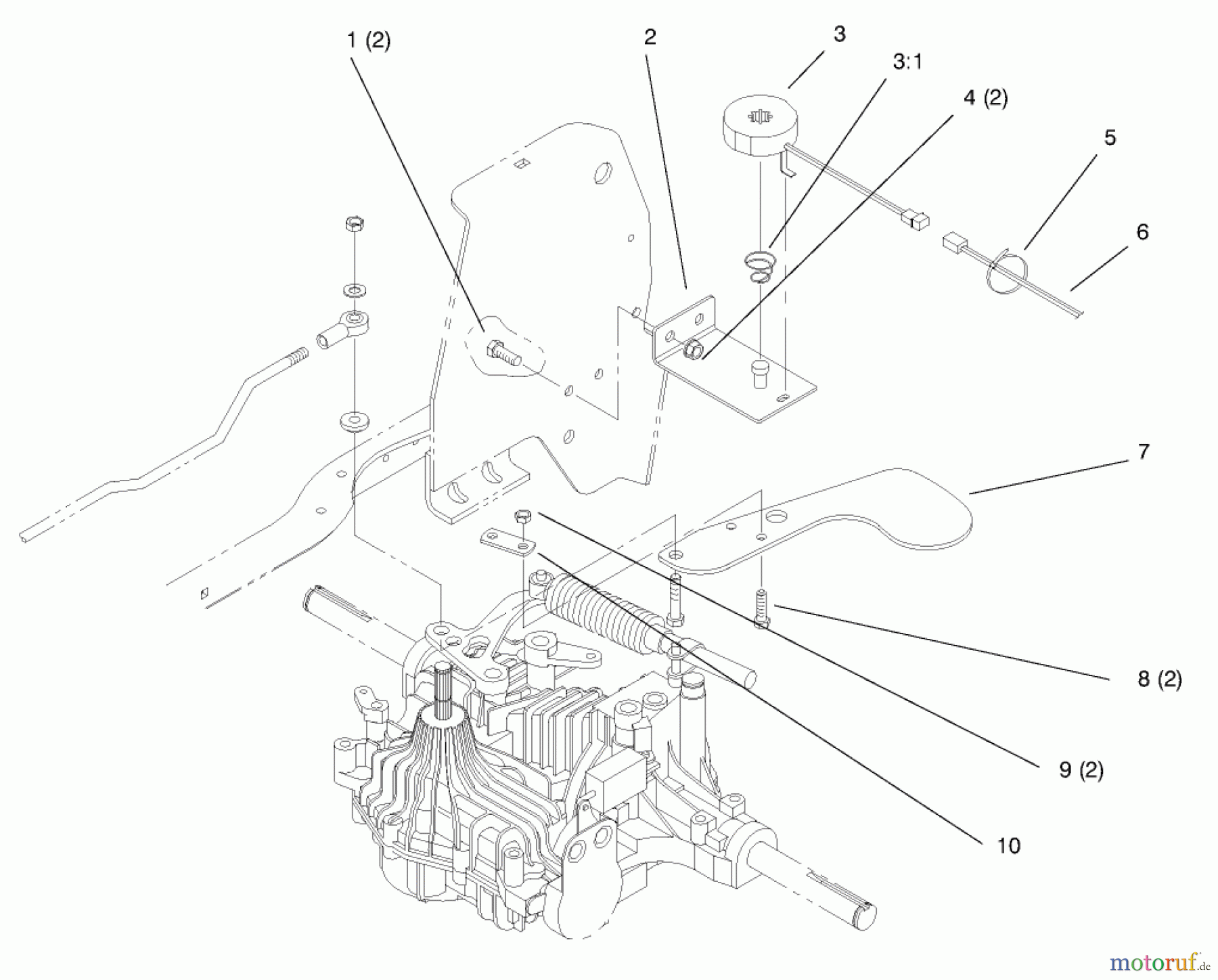 Toro Neu Mowers, Lawn & Garden Tractor Seite 1 72102 (269-H) - Toro 269-H Lawn and Garden Tractor, 1998 (8900001-8900399) CRUISE CONTROL