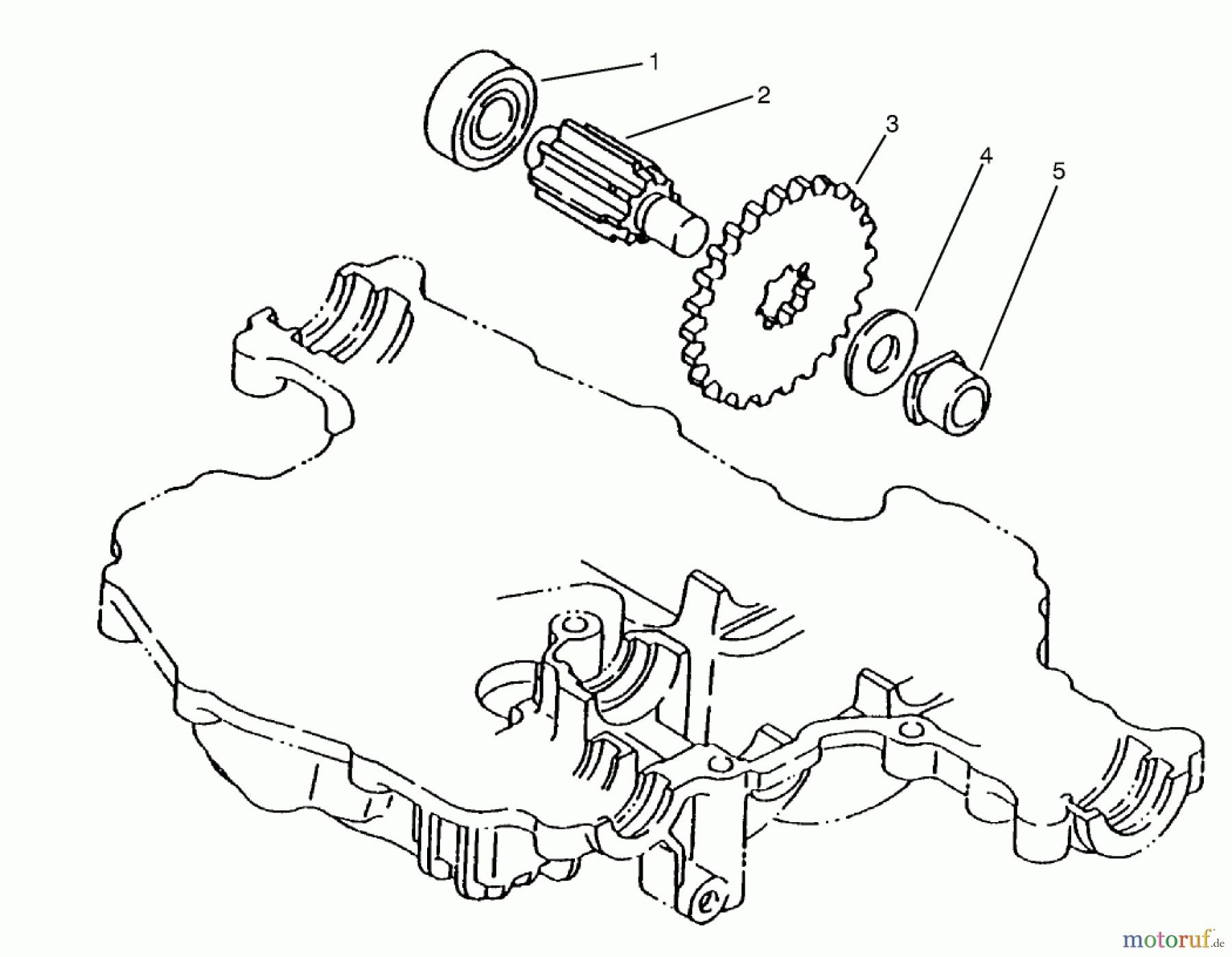 Toro Neu Mowers, Lawn & Garden Tractor Seite 1 72102 (269-H) - Toro 269-H Lawn and Garden Tractor, 1998 (8900400-8999999) FINAL PINION