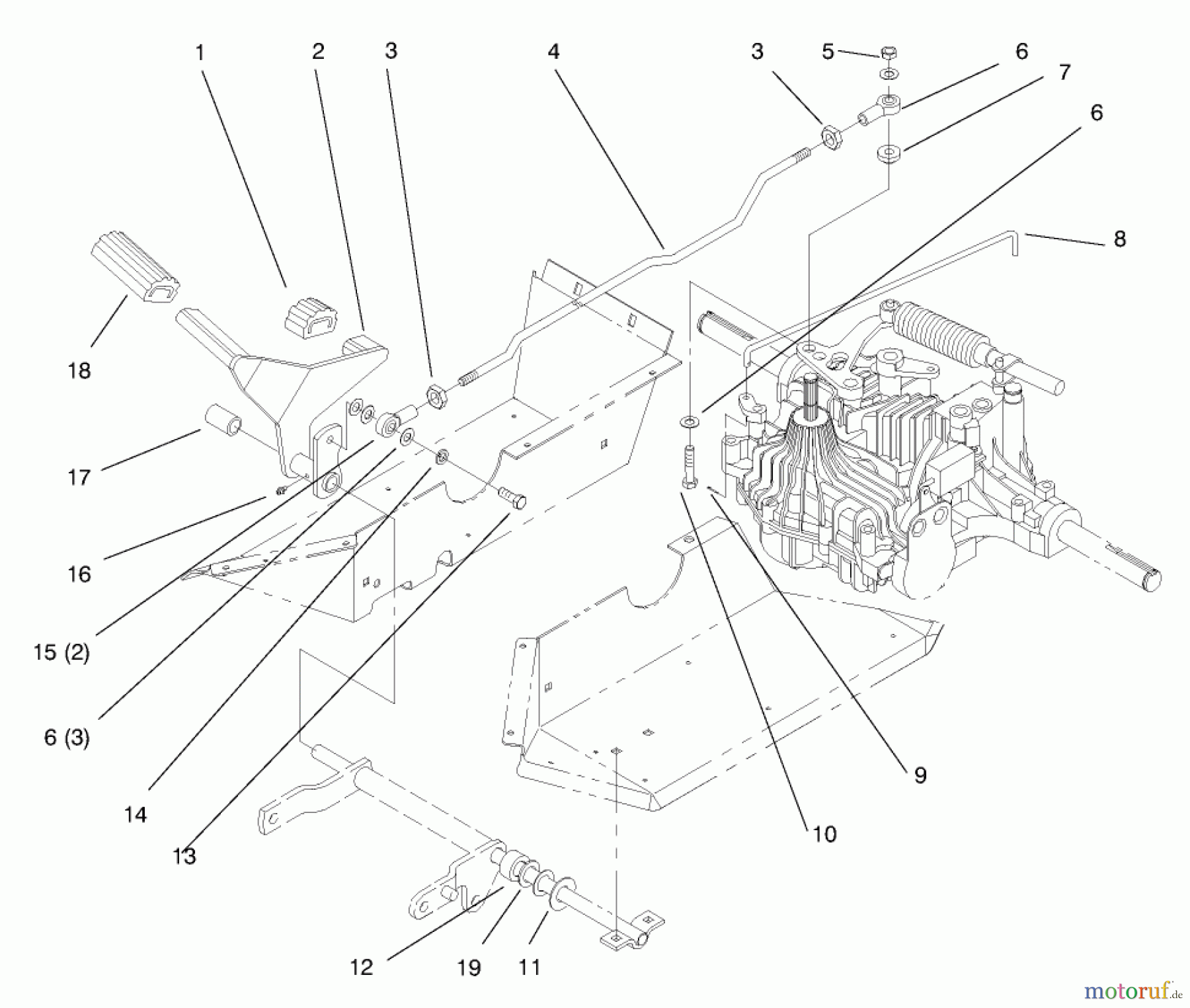 Toro Neu Mowers, Lawn & Garden Tractor Seite 1 72102 (269-H) - Toro 269-H Lawn and Garden Tractor, 1998 (8900400-8999999) HYDRO CONTROL