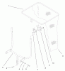 Toro 79203 - 42"/48" Vac-Bagger, 260 Series Lawn and Garden Tractors, 2001 (210000001-210999999) Ersatzteile BAG AND FRAME ASSEMBLY