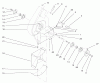 Toro 79203 - 42"/48" Vac-Bagger, 260 Series Lawn and Garden Tractors, 2001 (210000001-210999999) Ersatzteile BLOWER HOUSING ASSEMBLY